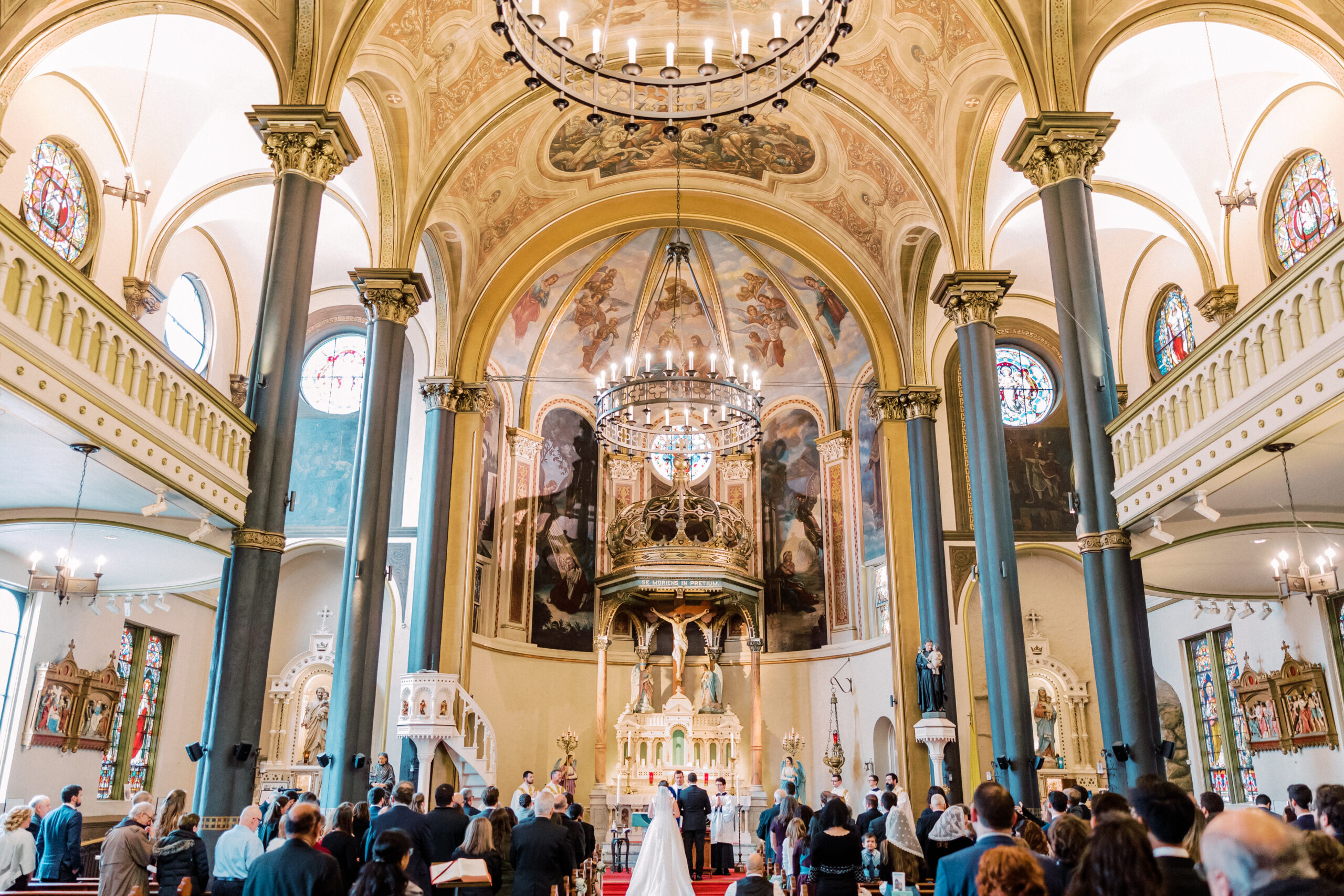 A Traditional Latin Mass wedding at St. Stanislaus Kostka Catholic Church  in Pittsburg 