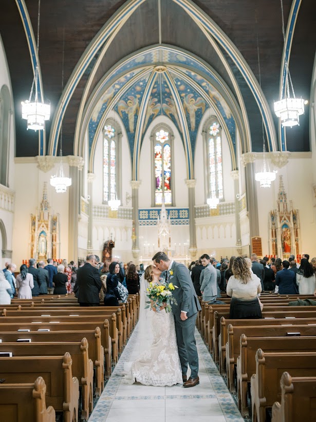 A bride and groom at St. John the Evangelist Indianapolis 

Simply Sacred Events