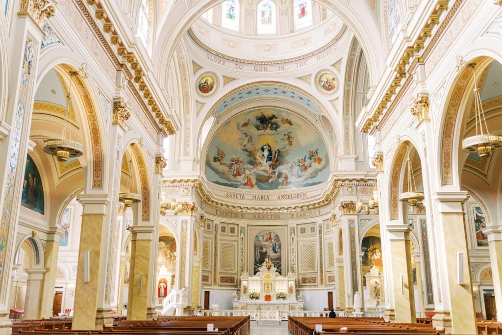 A photo of the interior of St. Mary of the Angels Catholic Church in Chicago 